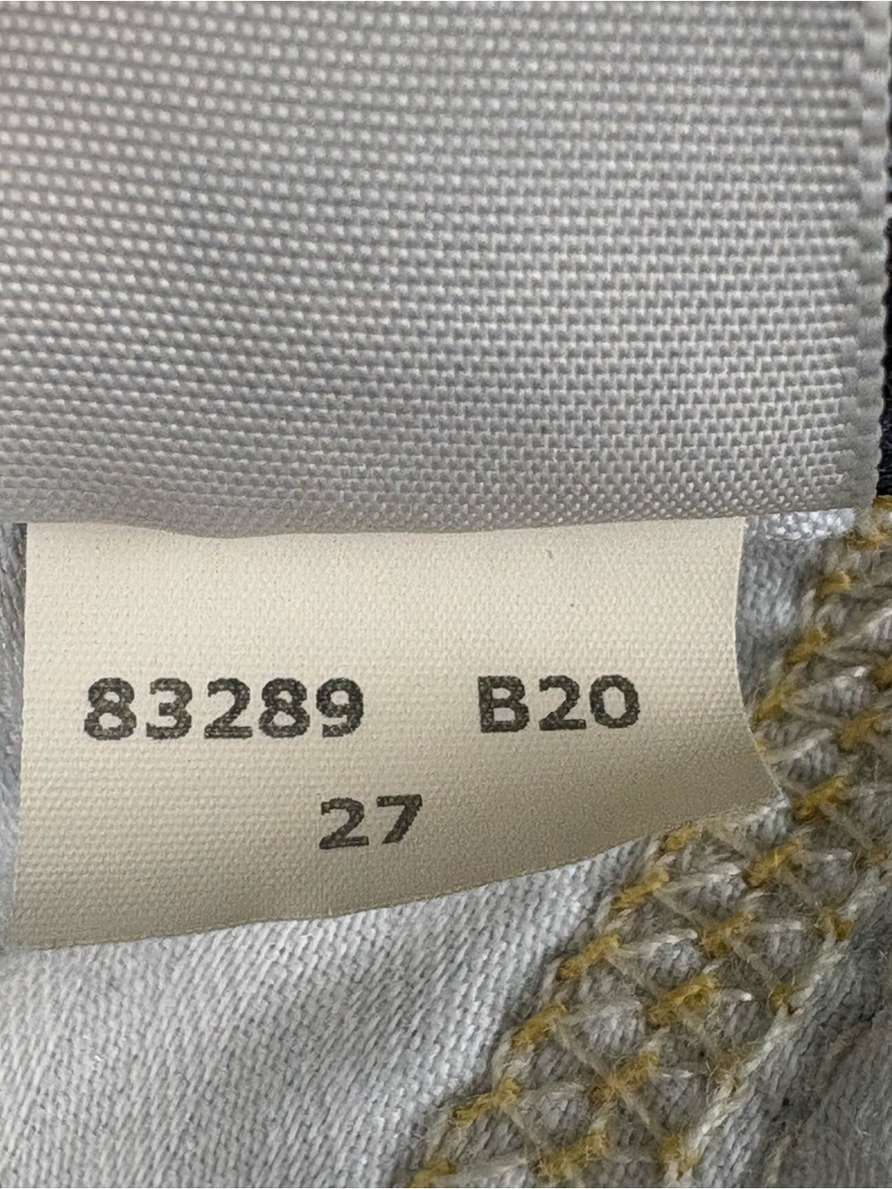 7 For All Mankind Allovers light blue denim jeans with gold stitching - Picture 11 of 12